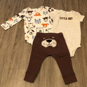3 piece puppy matching set 6 months baby boy